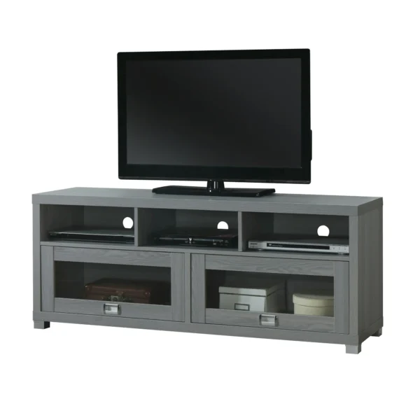 Techni Mobili 58" Durbin TV Stand for TVs up to 75", Gray - Image 3